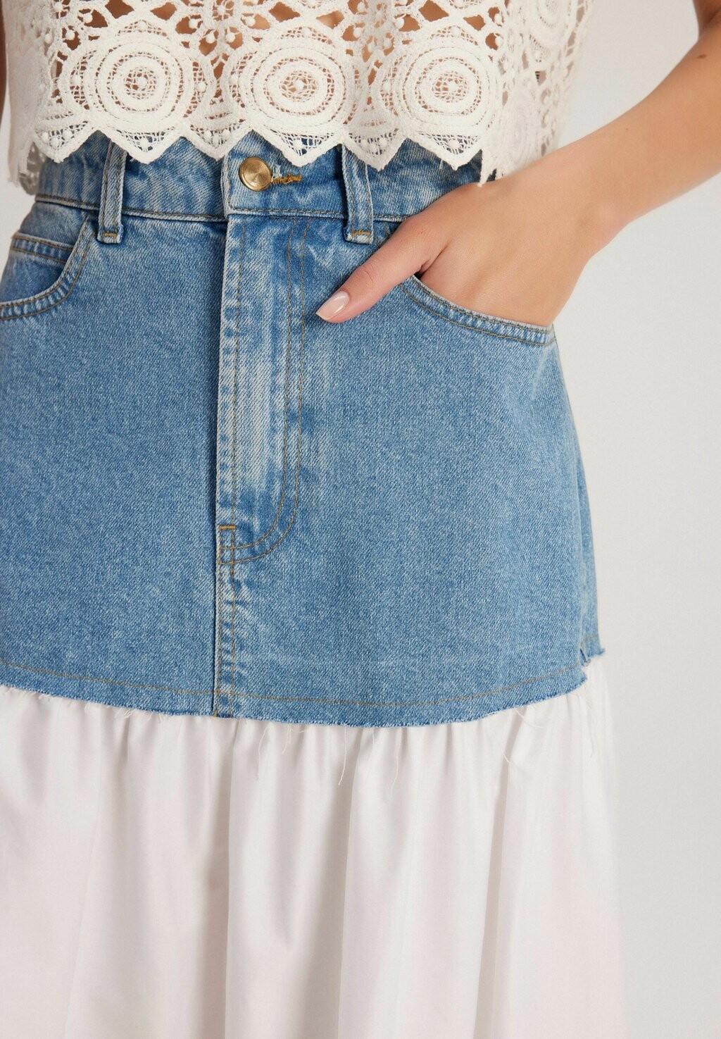 Юбка А-силуэта DETAILED adL, белый
Юбка А-силуэта DETAILED adL, белый