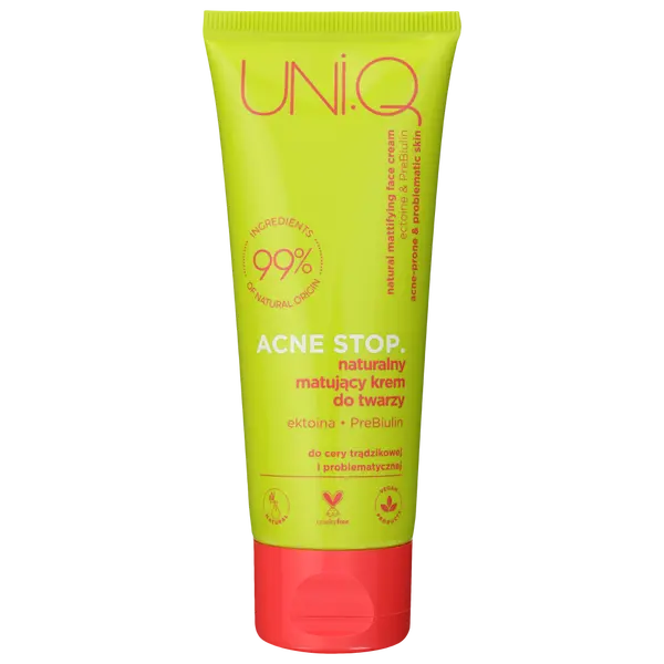 Натуральный матирующий крем для лица, 75 мл Uni.Q Acne stop
Натуральный матирующий крем для лица, 75 мл Uni.Q Acne stop