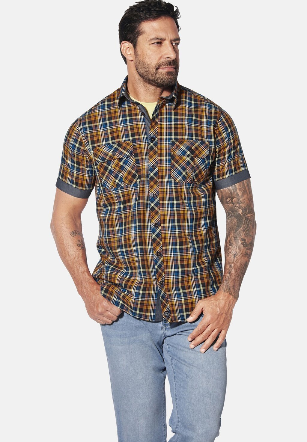 Рубашка KURZARM Jan Vanderstorm, оранжевый 
Рубашка KURZARM Jan Vanderstorm, оранжевый