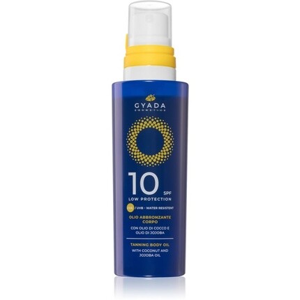 Gyada Cosmetics Солнечное масло с низкой степенью защиты для тела SPF 10 150 мл
Gyada Cosmetics Солнечное масло с низкой степенью защиты для тела SPF 10 150 мл