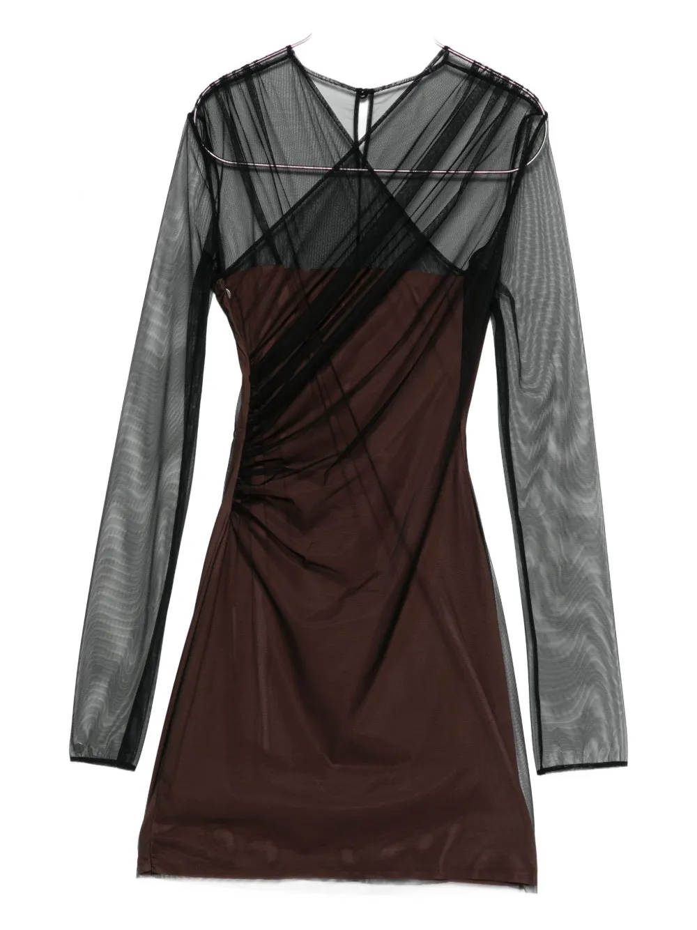 Платье с длинными рукавами из полупрозрачной ткани Nensi Dojaka, коричневый
Платье с длинными рукавами из полупрозрачной ткани Nensi Dojaka, коричневый