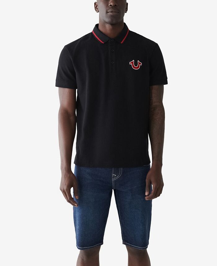 Мужская рубашка-поло стандартного кроя с коротким рукавом JV7 True Religion, черный
Мужская рубашка-поло стандартного кроя с коротким рукавом JV7 True Religion, черный