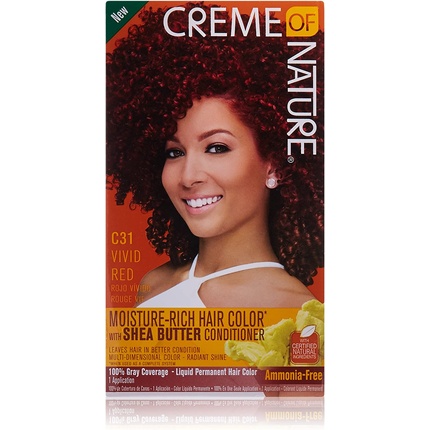 Creme of Nature Увлажняющая яркая рыжая краска для волос C31
Creme of Nature Увлажняющая яркая рыжая краска для волос C31