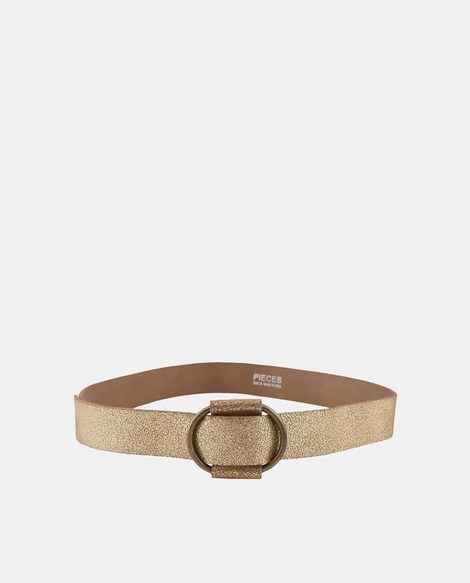 Золотой кожаный ремень с эффектом металлик Pieces, золотой
Золотой кожаный ремень с эффектом металлик Pieces, золотой