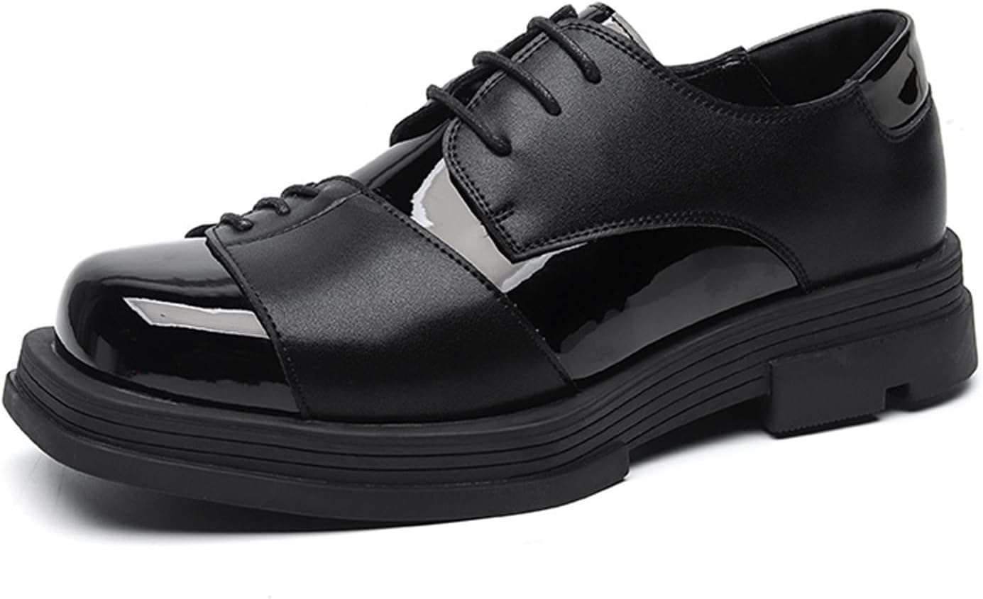 Мужские кожаные оксфорды с квадратным носком на платформе, ретро стиль, шнуровка, массивный каблук, толстая подошва, увеличивающие рост, деловая обувь для офисной работы и повседневной носки Bangteuo, черный
Мужские кожаные оксфорды с квадратным носком на платформе, ретро стиль, шнуровка, массивный каблук, толстая подошва, увеличивающие рост, деловая обувь для офисной работы и повседневной носки Bangteuo, черный