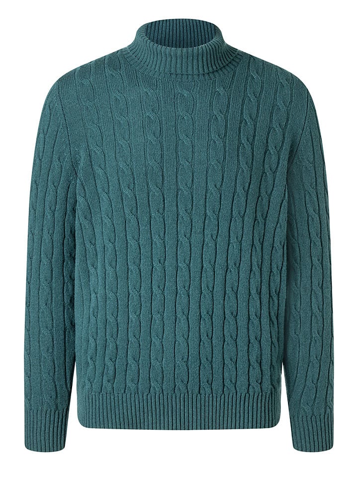 Шерстяной свитер с высоким воротом в цвете петролеум Maerz Muenchen
Шерстяной свитер с высоким воротом в цвете петролеум Maerz Muenchen