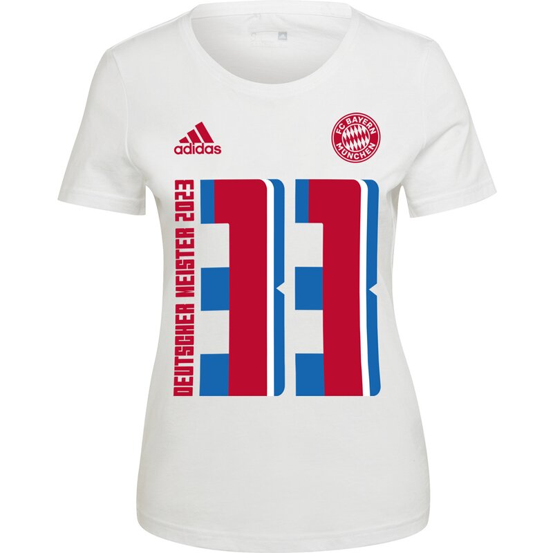 Фанатская футболка чемпионов ФК Бавария Мюнхен Adidas, белый
Фанатская футболка чемпионов ФК Бавария Мюнхен Adidas, белый