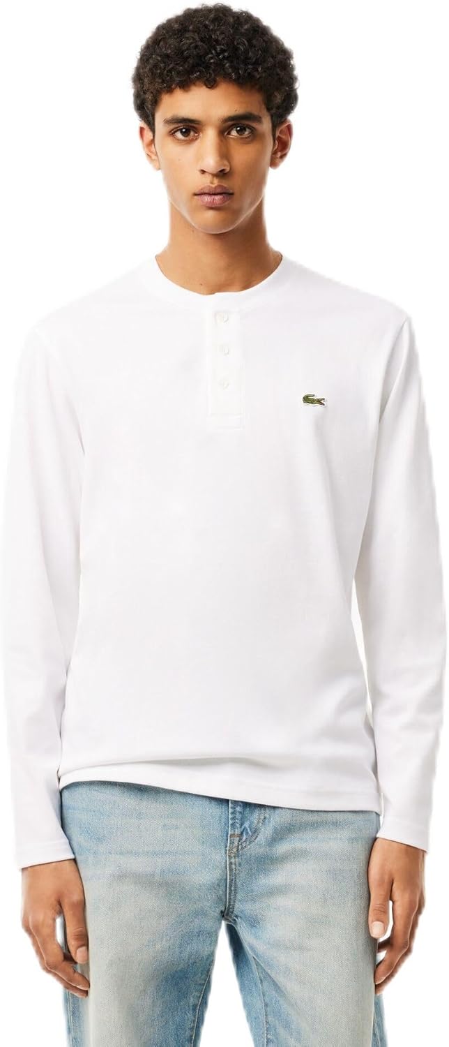 Мужская футболка с длинными рукавами из хлопкового трикотажа Lacoste, White, Белый, Мужская футболка с длинными рукавами из хлопкового трикотажа Lacoste, White
Мужская футболка с длинными рукавами из хлопкового трикотажа Lacoste, White, Белый, Мужская футболка с длинными рукавами из хлопкового трикотажа Lacoste, White