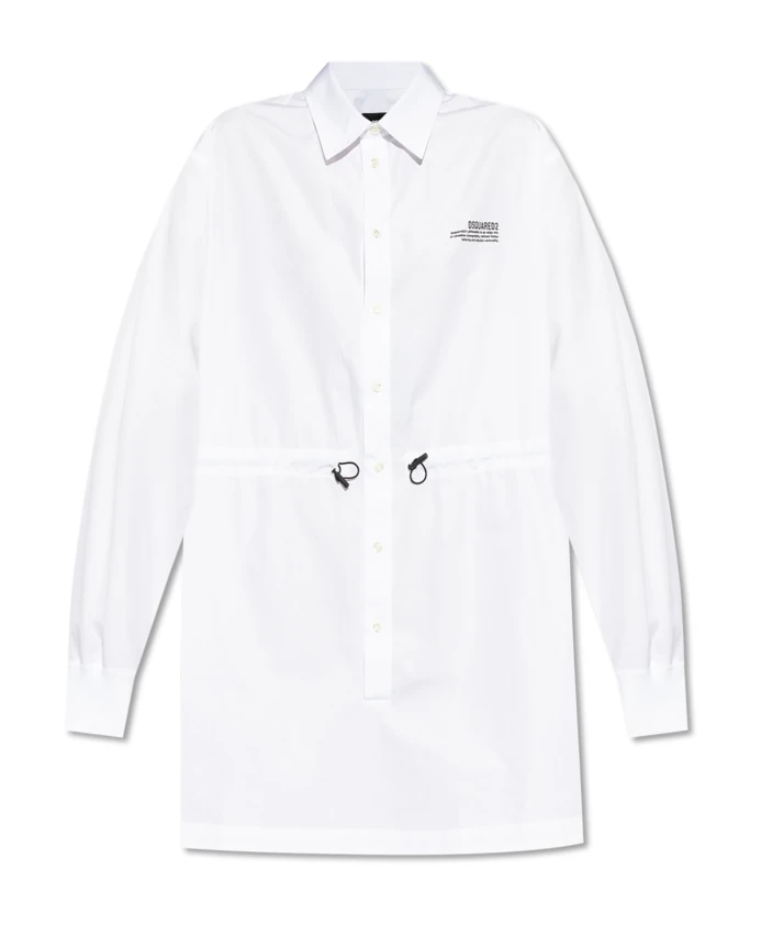 Хлопковое платье с карманами Dsquared2, белый
Хлопковое платье с карманами Dsquared2, белый