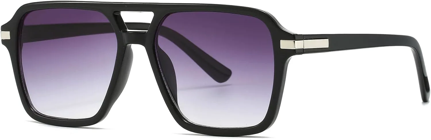 Солнцезащитные очки-авиаторы AIEYEZO квадратной формы для женщин и мужчин, модные ретро-очки квадратной формы, классические очки-авиаторы, Black/Grey Gradient
Солнцезащитные очки-авиаторы AIEYEZO квадратной формы для женщин и мужчин, модные ретро-очки квадратной формы, классические очки-авиаторы, Black/Grey Gradient