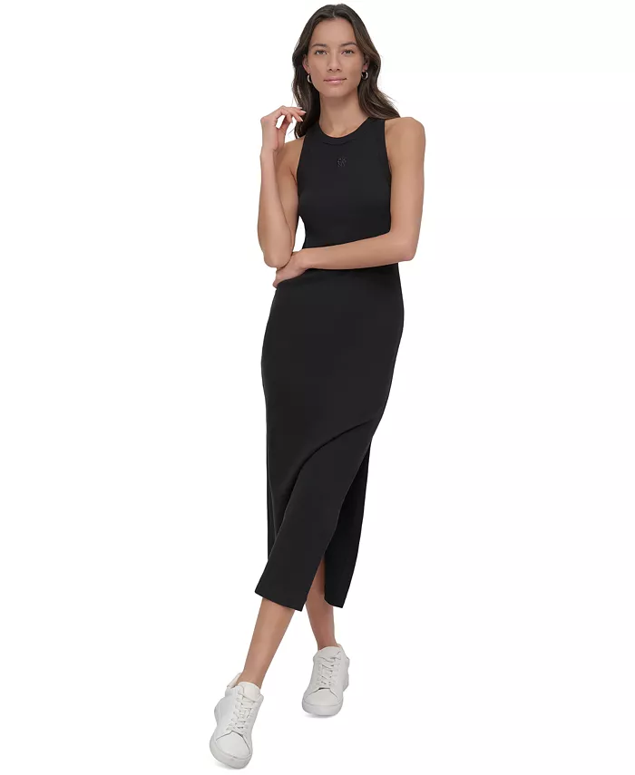 Женское миди-платье с боковыми разрезами и майкой DKNY Jeans, черный
Женское миди-платье с боковыми разрезами и майкой DKNY Jeans, черный