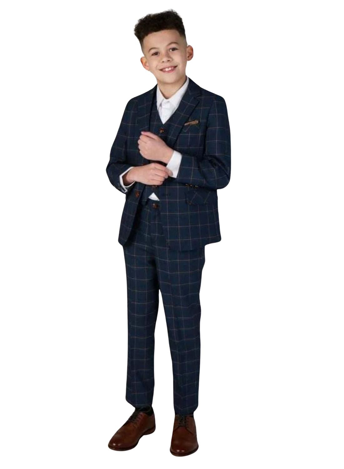 Hamleys - Костюм-тройка в клетку Paul Andrew, темно-синий
Hamleys - Костюм-тройка в клетку Paul Andrew, темно-синий