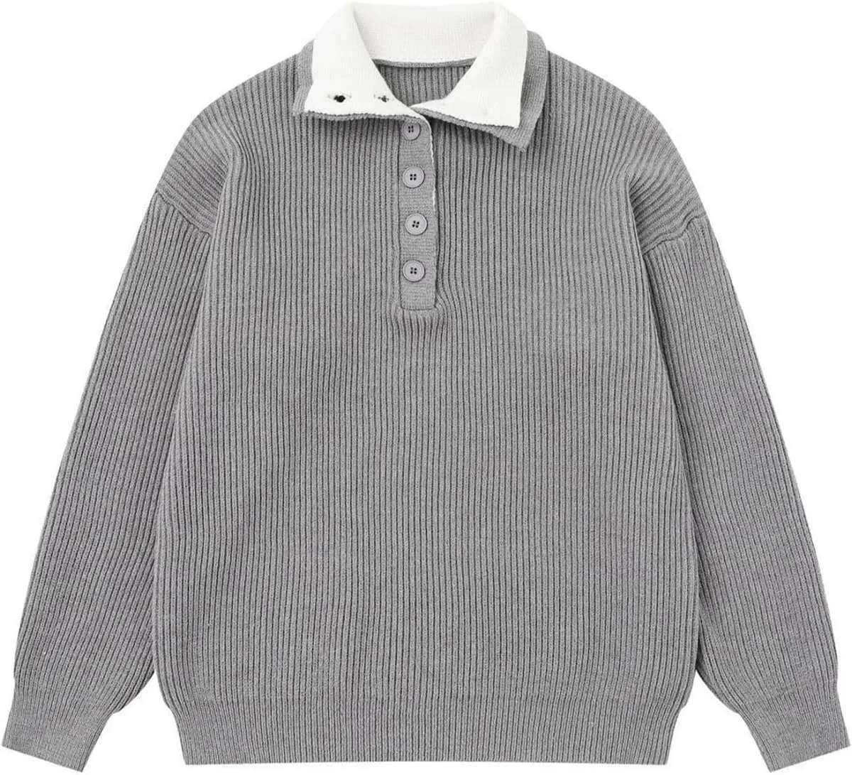 Bakyarder Unisex свитер с ребристым узором и полумолнией на пуговицах для осени и зимы
Bakyarder Unisex свитер с ребристым узором и полумолнией на пуговицах для осени и зимы