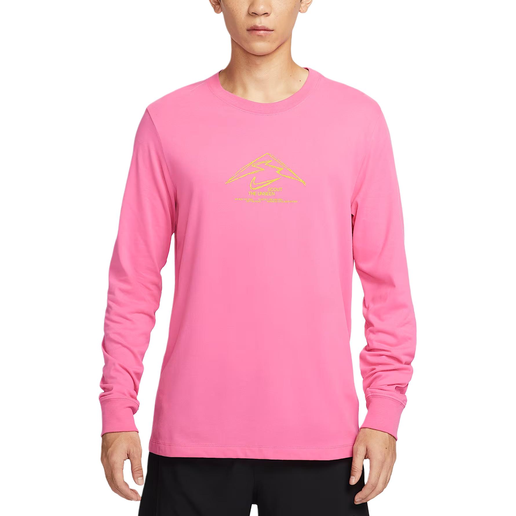 Мужская футболка для бега Trail Dri FIT с длинными рукавами Nike, розовый
Мужская футболка для бега Trail Dri FIT с длинными рукавами Nike, розовый