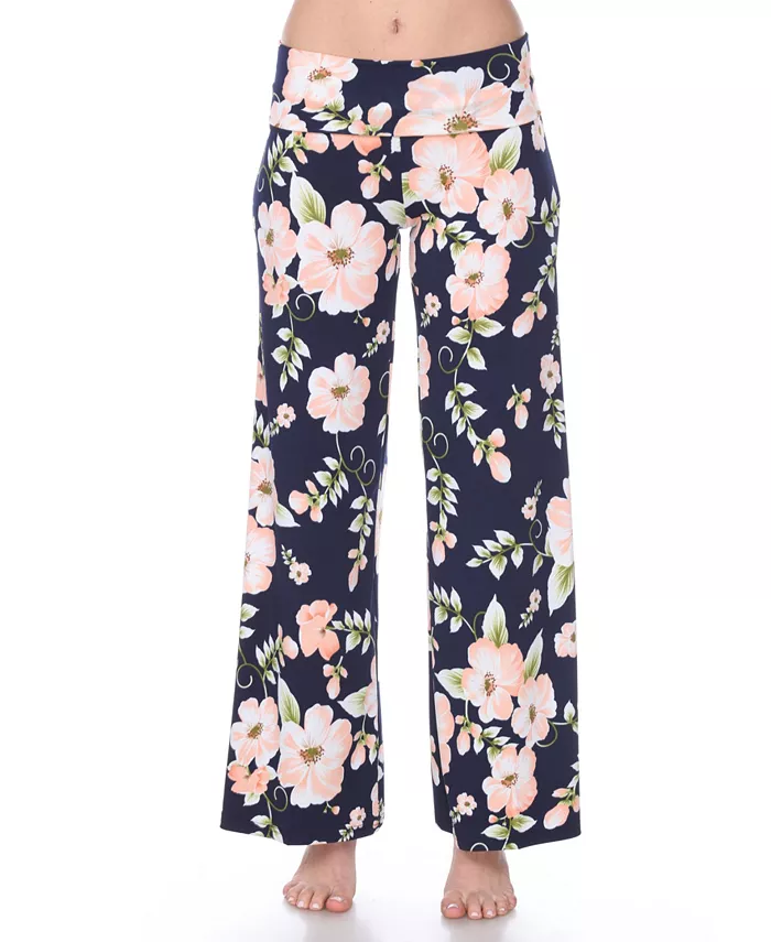 Брюки палаццо с цветочным принтом White Mark, оранжевый
Брюки палаццо с цветочным принтом White Mark, оранжевый