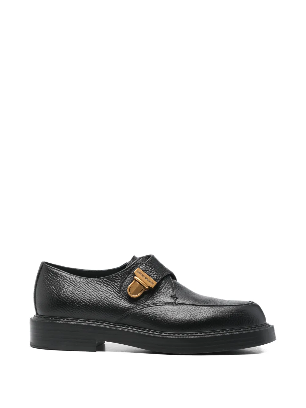 Кожаные монки с пряжкой Emporio Armani, черный
Кожаные монки с пряжкой Emporio Armani, черный