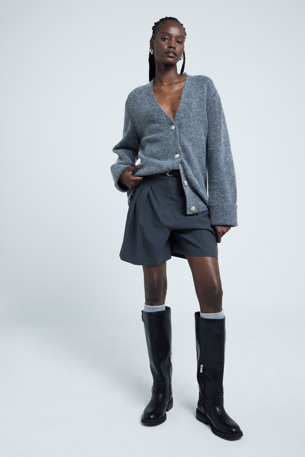 Кардиган с длинными рукавами и пуговицами River Island, серый
Кардиган с длинными рукавами и пуговицами River Island, серый