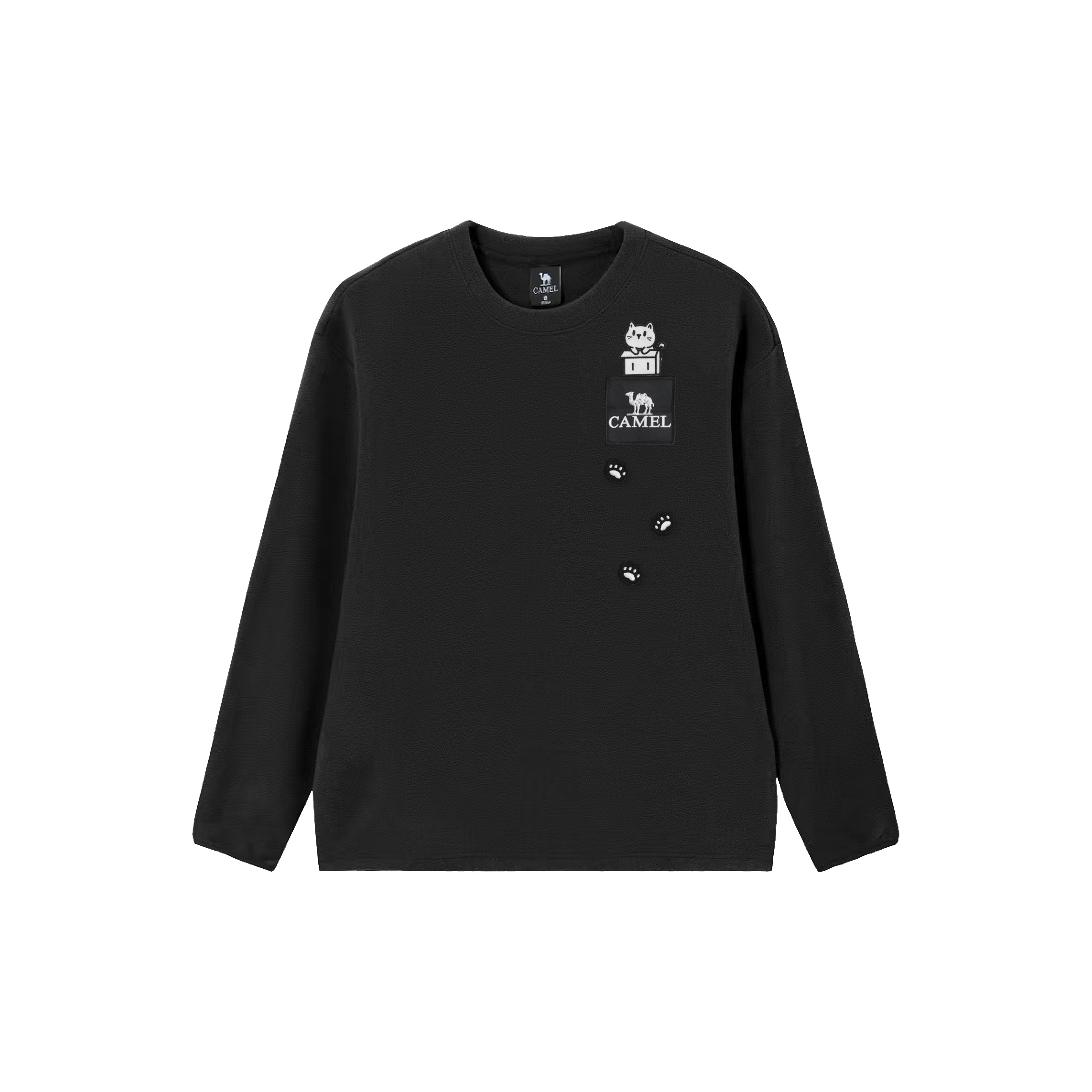 CAMEL Свитшот Capsule мужской черный с круглым вырезом Moderate Regular
CAMEL Свитшот Capsule мужской черный с круглым вырезом Moderate Regular