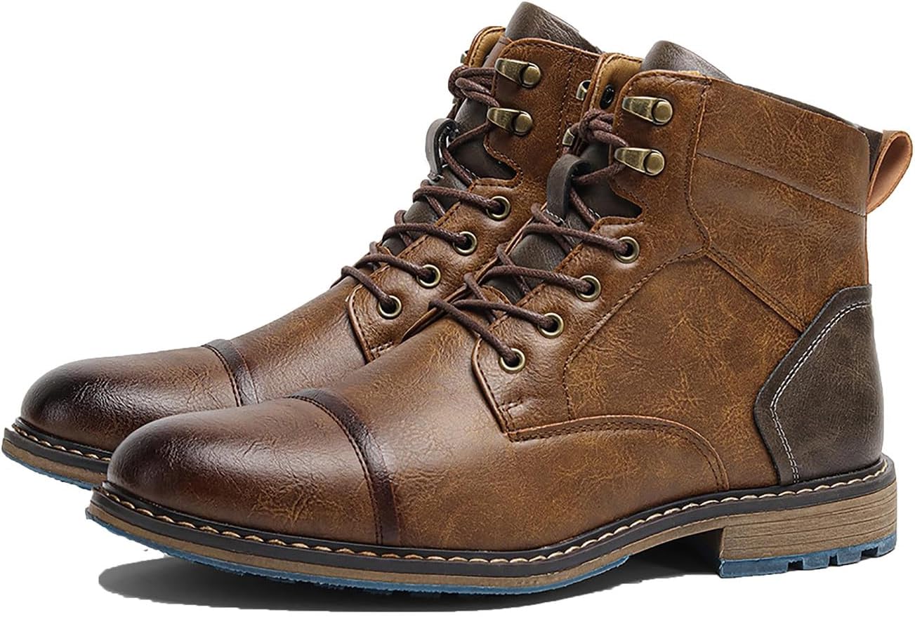 Мужские оксфорды Santimon, ботинки из кожи для делового и повседневного ношения, мотоциклетные ботинки, модные формальные ботинки под смокинг на щиколотку для работы, коричневый
Мужские оксфорды Santimon, ботинки из кожи для делового и повседневного ношения, мотоциклетные ботинки, модные формальные ботинки под смокинг на щиколотку для работы, коричневый