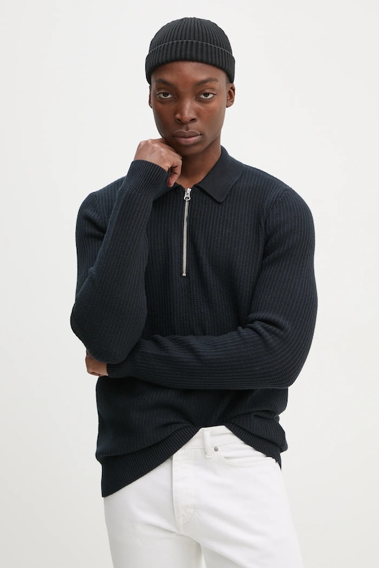 Свитер Samsoe Samsoe, темно-синий 
Свитер Samsoe Samsoe, темно-синий