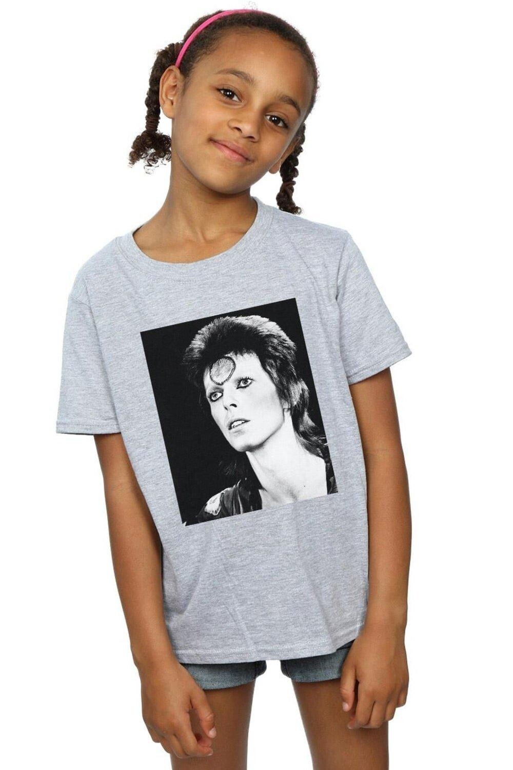 Хлопковая футболка с эффектом Зигги David Bowie, серый
Хлопковая футболка с эффектом Зигги David Bowie, серый