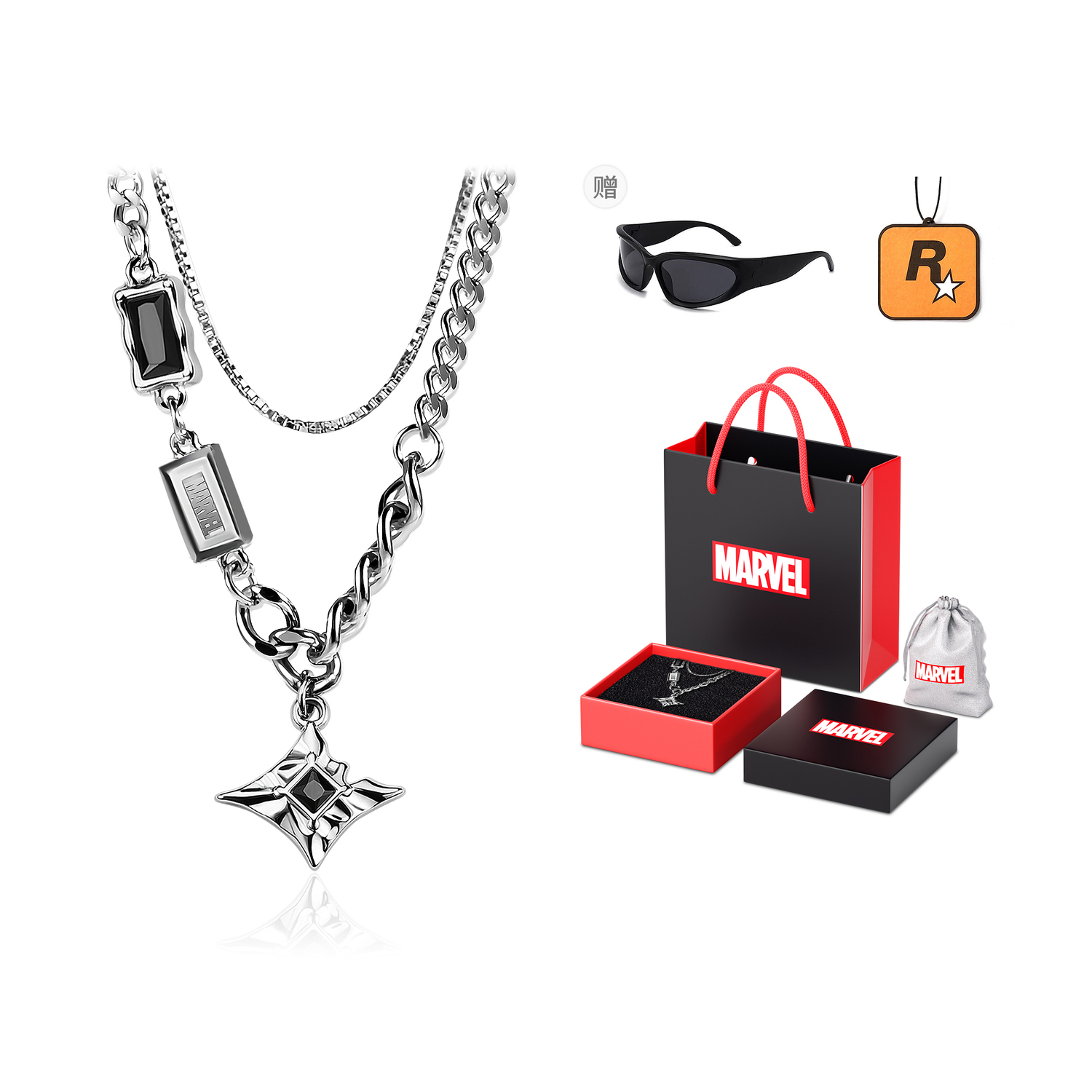 Мужские и женские колье Marvel из нержавеющей стали Disney, avengers collection double-layer sparkle star necklace
Мужские и женские колье Marvel из нержавеющей стали Disney, avengers collection double-layer sparkle star necklace