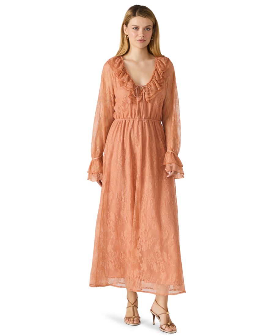 Женское миди-платье Rosabella с воротником-рюшами Steve Madden, Clay
Женское миди-платье Rosabella с воротником-рюшами Steve Madden, Clay