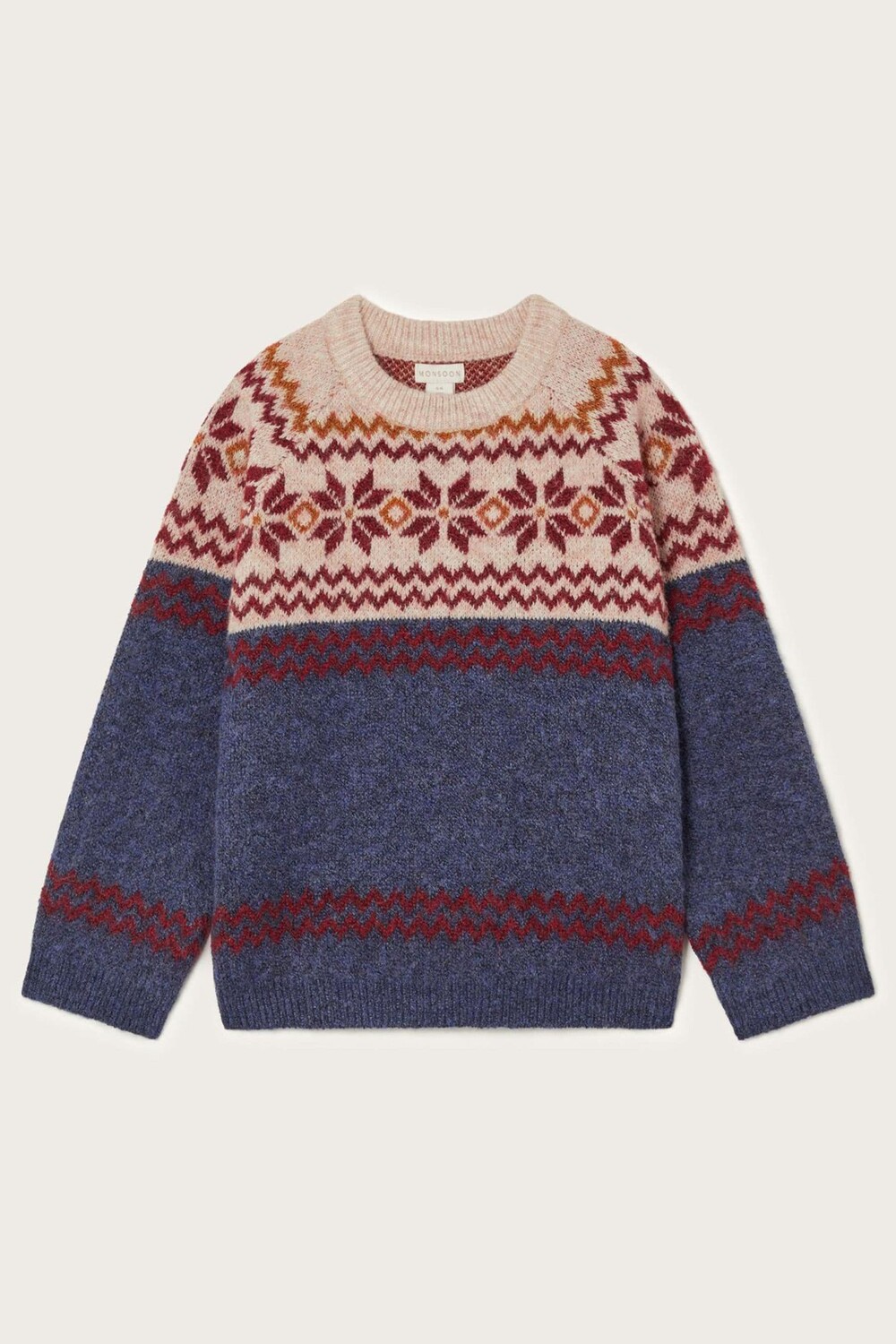 Джемпер с круглым вырезом в стиле фэр айл Monsoon, синий
Джемпер с круглым вырезом в стиле фэр айл Monsoon, синий