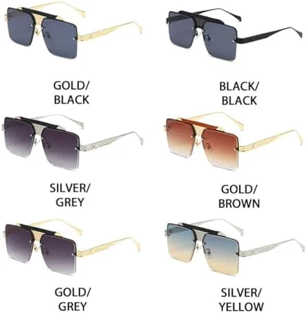 Винтажные большие квадратные солнцезащитные очки для женщин и мужчин, увеличенного размера, в металлической оправе, модные и стильные, в стиле стритстайл MTZJH, C6
Винтажные большие квадратные солнцезащитные очки для женщин и мужчин, увеличенного размера, в металлической оправе, модные и стильные, в стиле стритстайл MTZJH, C6