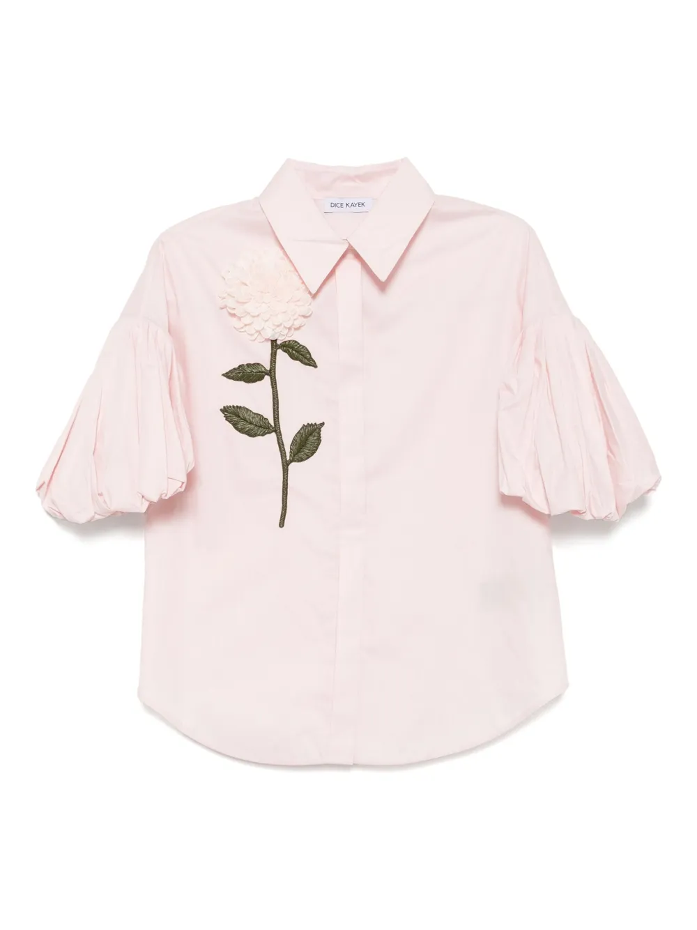 Поплиновая рубашка с цветочной вышивкой Dice Kayek, розовый
Поплиновая рубашка с цветочной вышивкой Dice Kayek, розовый