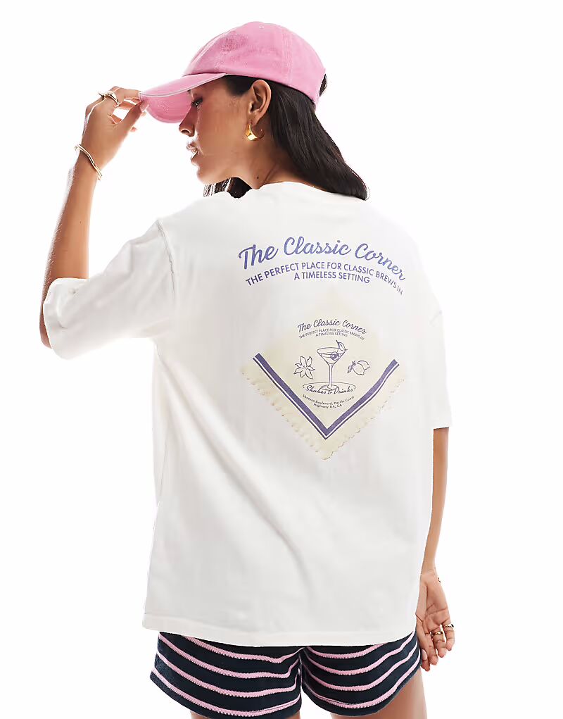 Футболка с принтом в виде салфетки Pull&Bear белого цвета
Футболка с принтом в виде салфетки Pull&Bear белого цвета