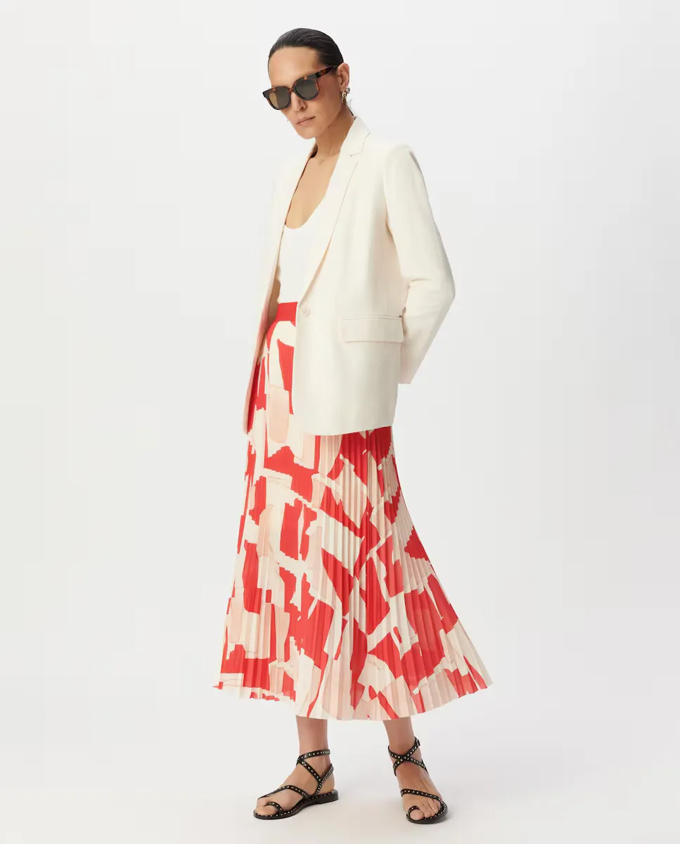 Плиссированная юбка миди IKKS, красный
Плиссированная юбка миди IKKS, красный