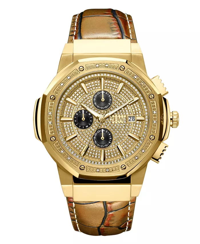 Мужские часы Saxon с коричневым кожаным ремешком, 48мм Jbw
Мужские часы Saxon с коричневым кожаным ремешком, 48мм Jbw