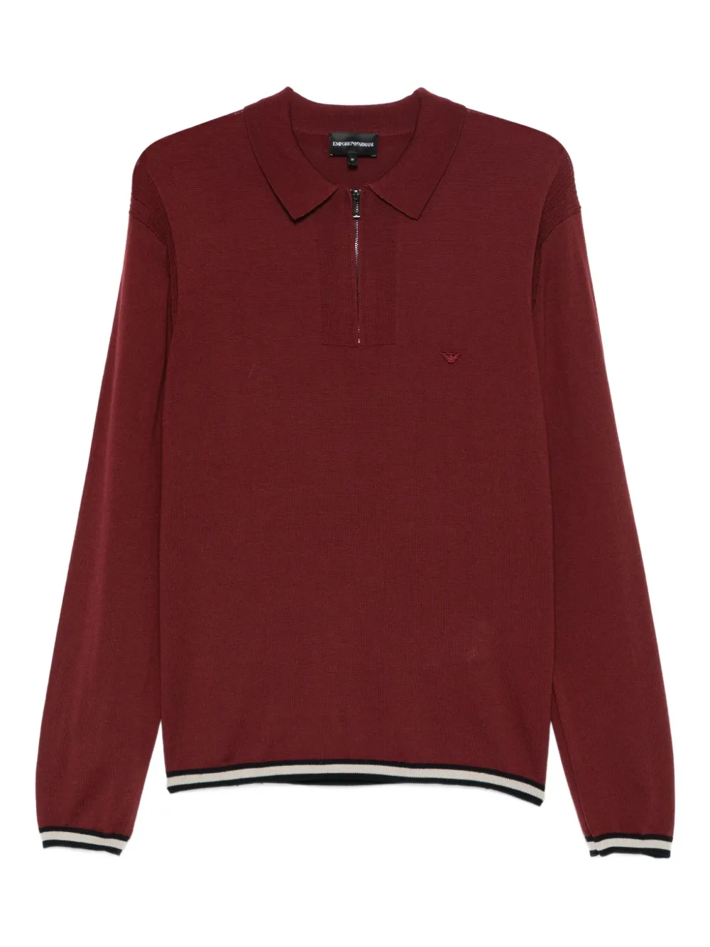 Поло с застежкой-молнией на воротнике Emporio Armani, красный
Поло с застежкой-молнией на воротнике Emporio Armani, красный