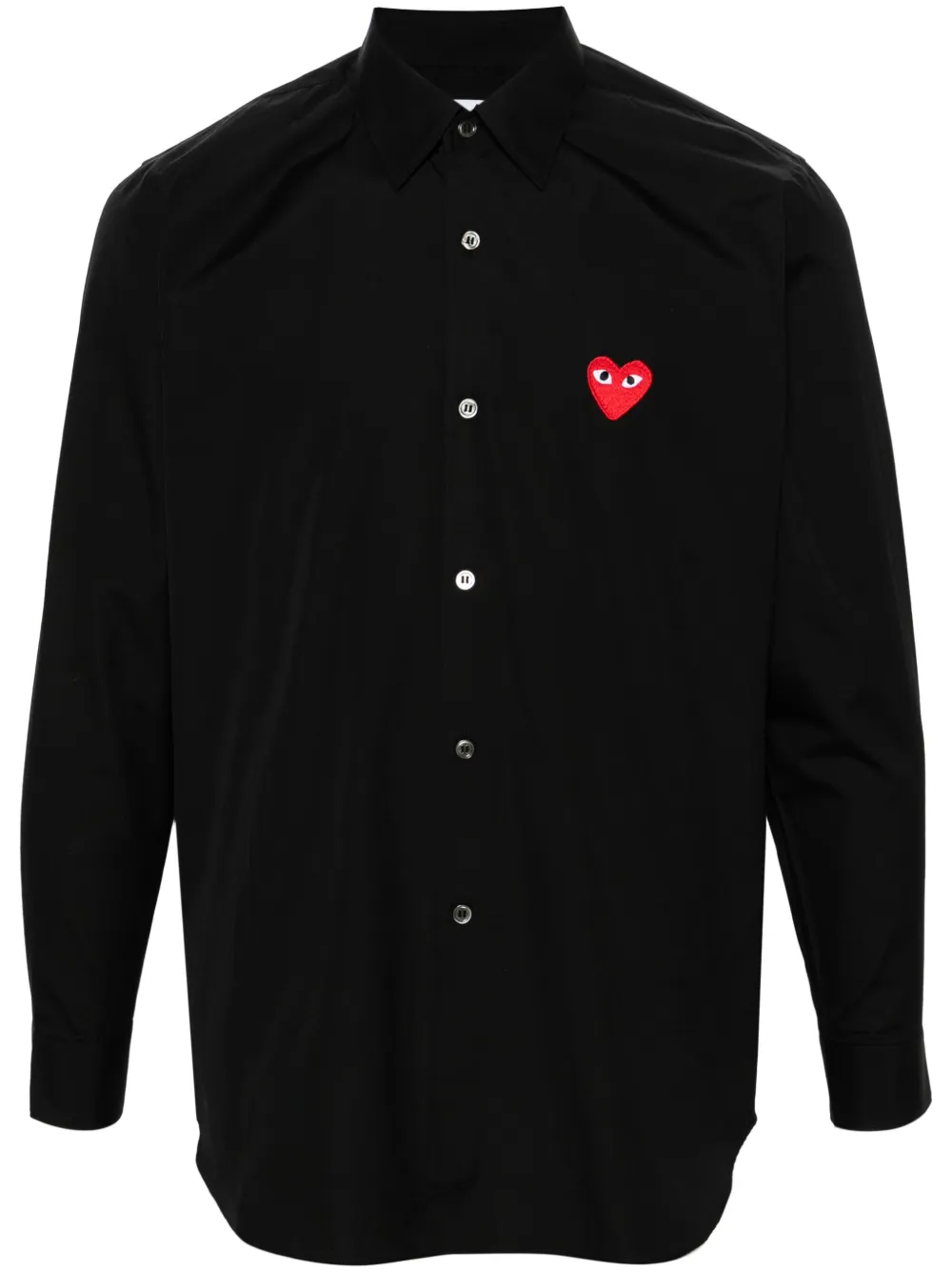 Поплиновая рубашка с нашивкой Comme Des Garçons Play, черный
Поплиновая рубашка с нашивкой Comme Des Garçons Play, черный