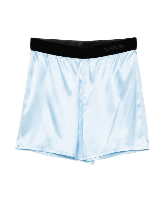 Эластичные шорты с логотипом Tom Ford, синий
Эластичные шорты с логотипом Tom Ford, синий