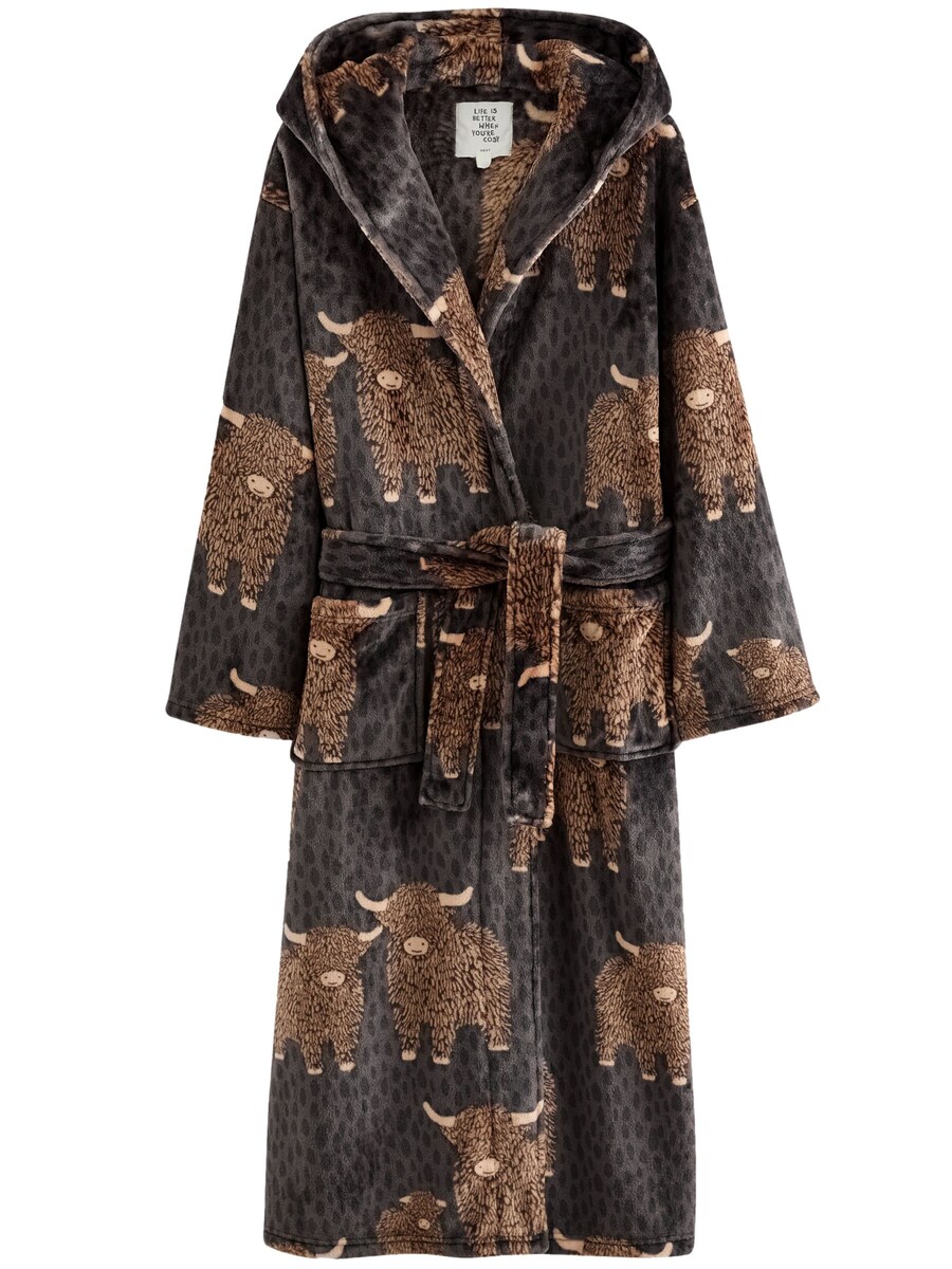 Длинный халат Next, антрацит
Длинный халат Next, антрацит