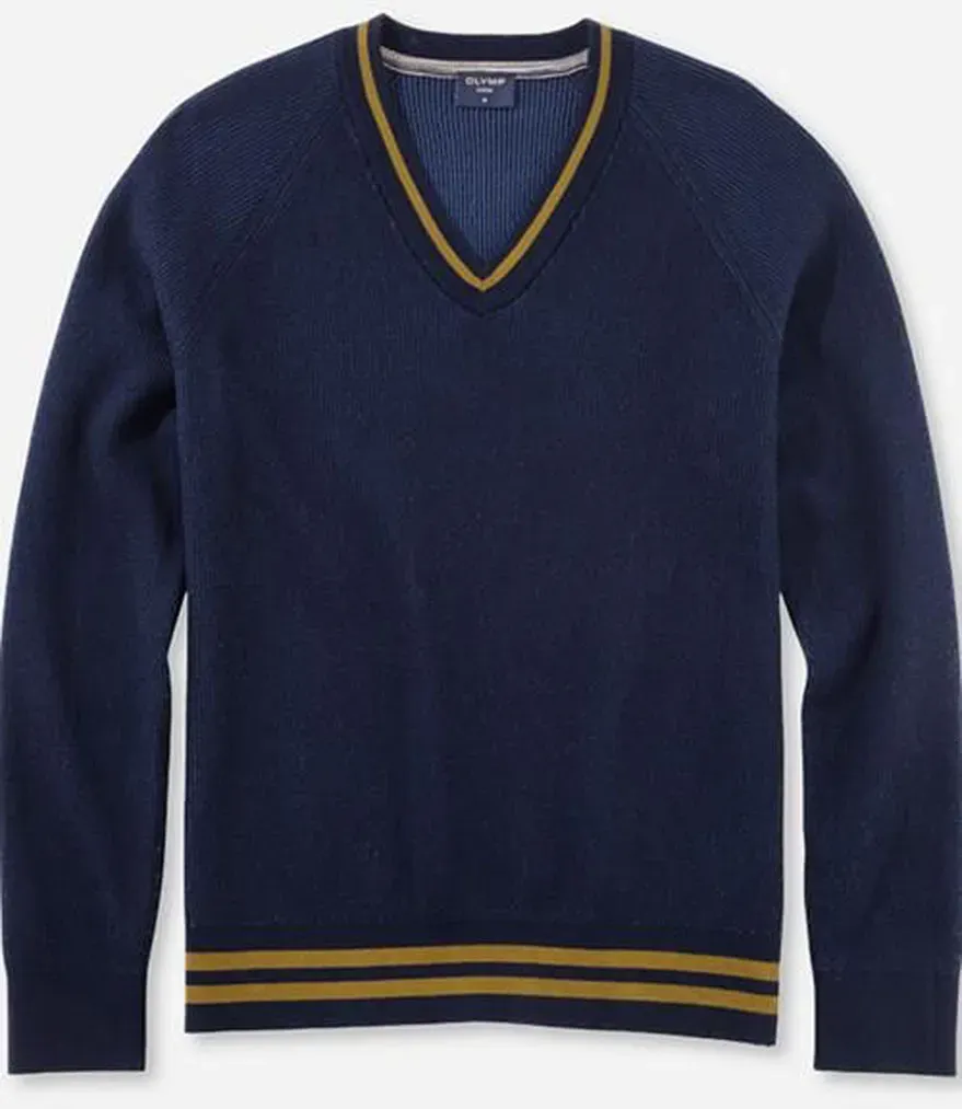 OLYMP вязаный свитер "OLYMP Knit Casual", цвет морской волны 
OLYMP вязаный свитер "OLYMP Knit Casual", цвет морской волны