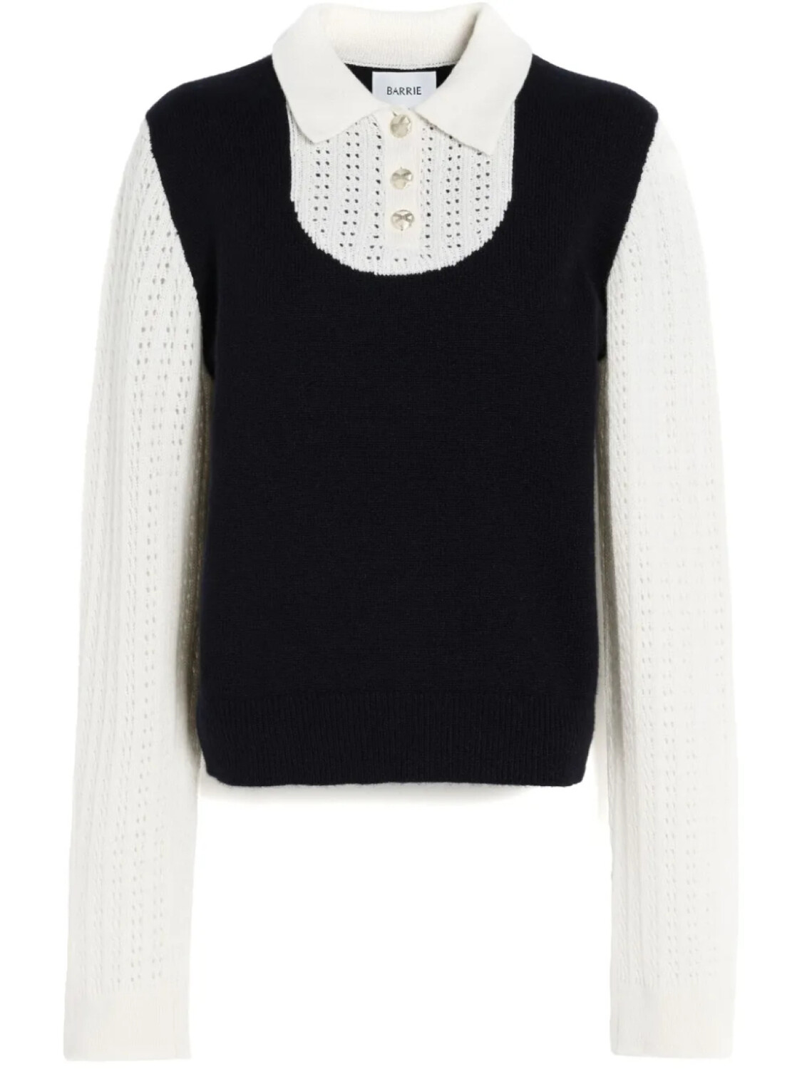Barrie кашемировый джемпер с воротником поло, черный
Barrie кашемировый джемпер с воротником поло, черный