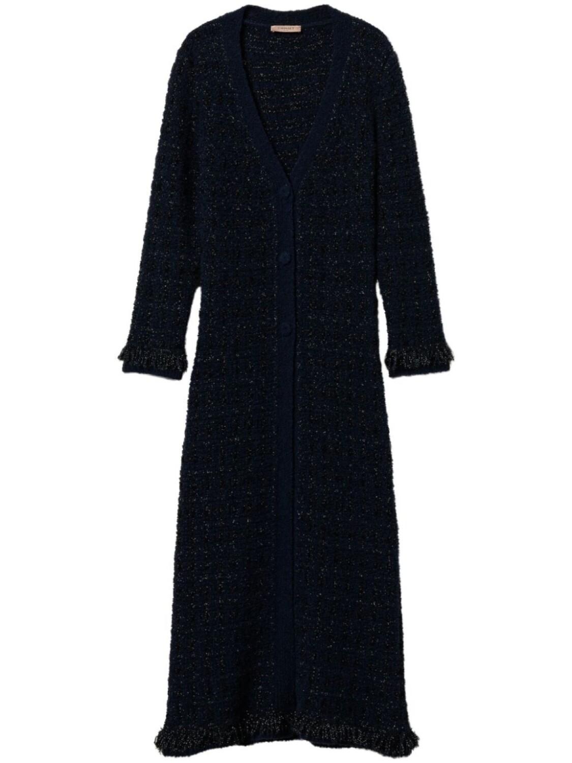 TWINSET клетчатый жаккардовый кардиган, черный
TWINSET клетчатый жаккардовый кардиган, черный