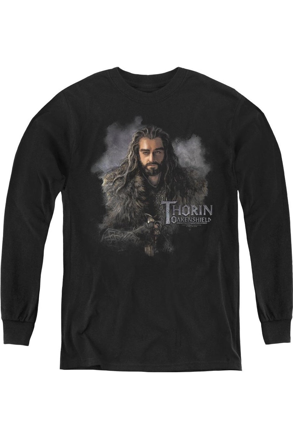 Футболка с длинным рукавом The Hobbit Thorin Oakenshield для подростков Gildan, черный
Футболка с длинным рукавом The Hobbit Thorin Oakenshield для подростков Gildan, черный