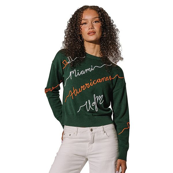 Женский свитер с вышивкой Miami Hurricanes Love Note зеленый Kadyluxe
Женский свитер с вышивкой Miami Hurricanes Love Note зеленый Kadyluxe