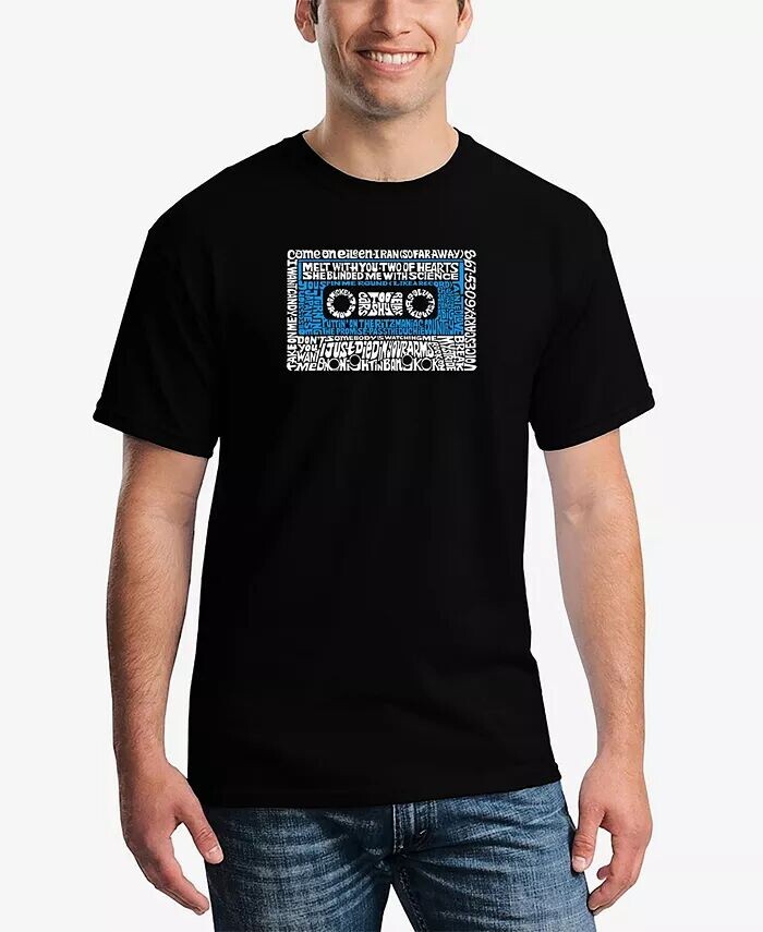 Мужская футболка с коротким рукавом One Hit Wonders Word Art в стиле 80-х LA Pop Art, черный
Мужская футболка с коротким рукавом One Hit Wonders Word Art в стиле 80-х LA Pop Art, черный