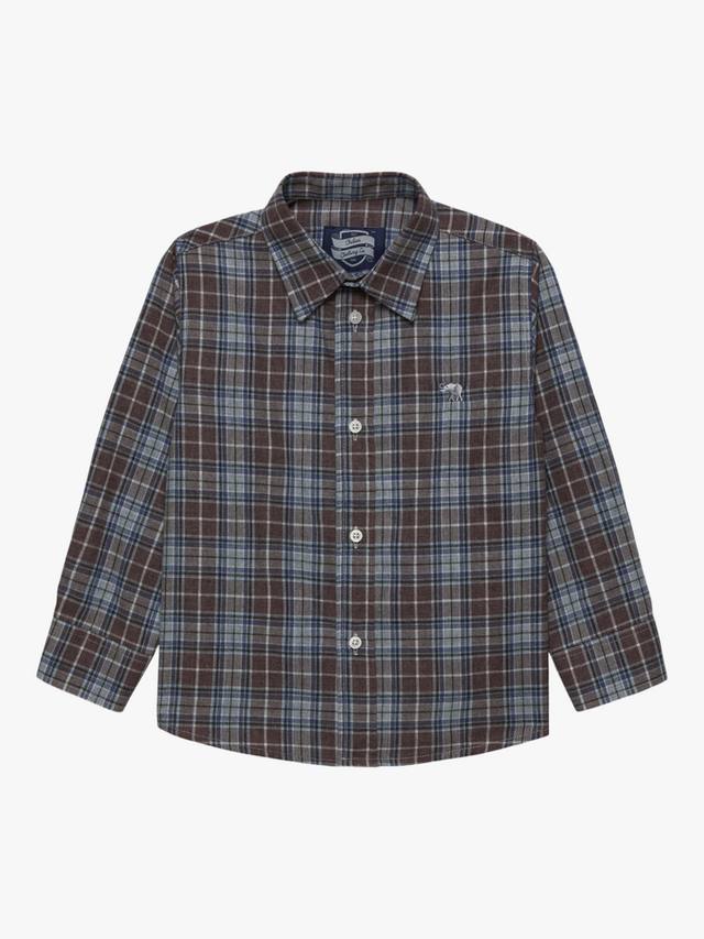 Детская рубашка Oliver с длинными рукавами из вельветового хлопка Trotters, Navy/Camel Check
Детская рубашка Oliver с длинными рукавами из вельветового хлопка Trotters, Navy/Camel Check