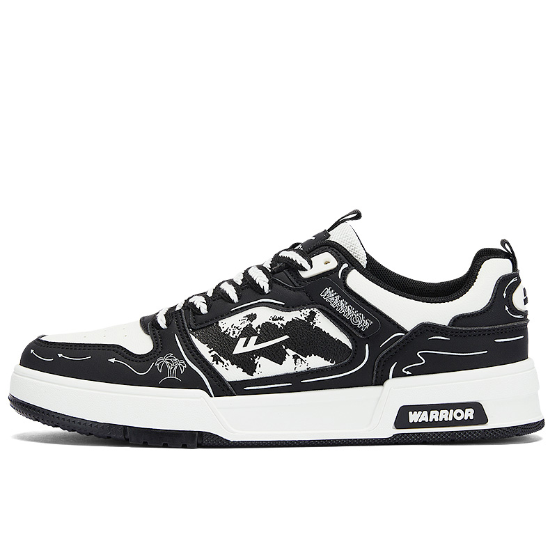 Противоскользящие устойчивые к истиранию скейтерские туфли Warrior с низким верхом для мужчин черно-белые
Противоскользящие устойчивые к истиранию скейтерские туфли Warrior с низким верхом для мужчин черно-белые