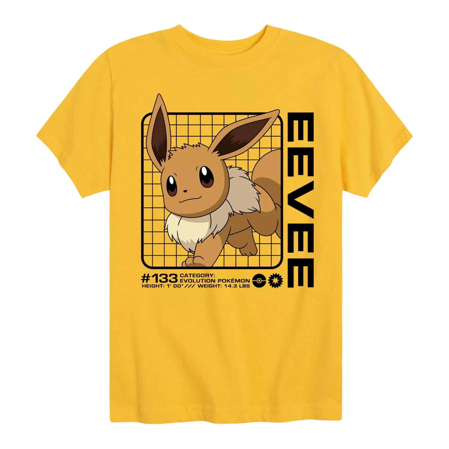 Футболка с графикой Pokemon Eevee Stats для мальчиков 8–20 лет Licensed Character, желтый
Футболка с графикой Pokemon Eevee Stats для мальчиков 8–20 лет Licensed Character, желтый