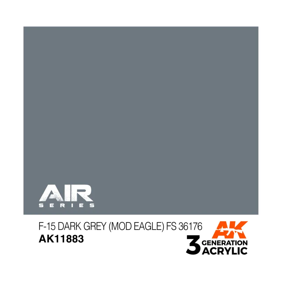 F-15 Темно-серый (Mod Eagle) (FS36176), 3rd Gen Acrylic - Air
F-15 Темно-серый (Mod Eagle) (FS36176), 3rd Gen Acrylic - Air