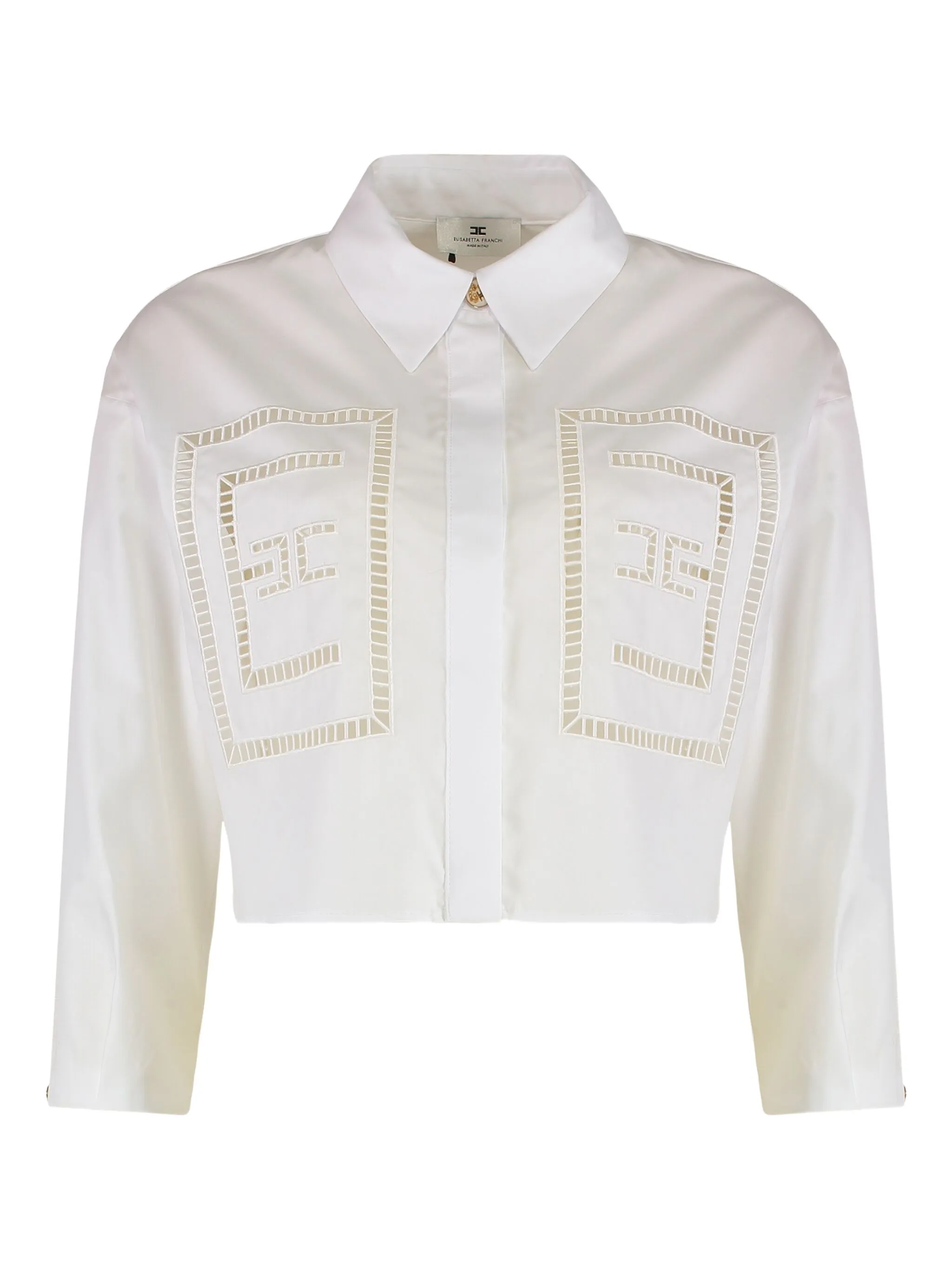 Рубашка с вырезами Elisabetta Franchi, белый
Рубашка с вырезами Elisabetta Franchi, белый