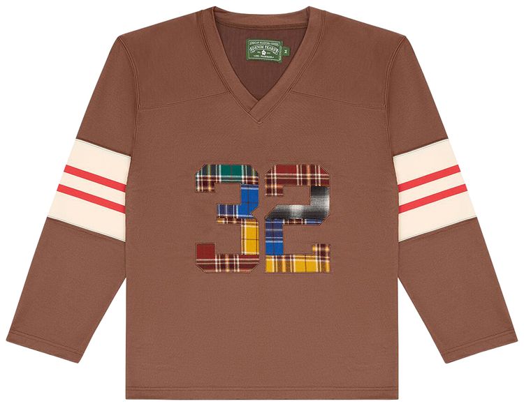 Футбольная майка Denim Tears Jb, коричневый цвет
Футбольная майка Denim Tears Jb, коричневый цвет