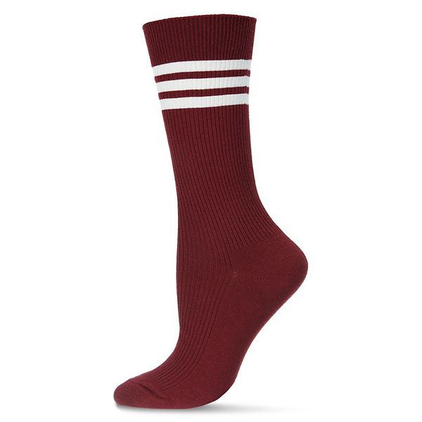 Женский трикотажный носок с ребристым узором Memoi, Burgundy
Женский трикотажный носок с ребристым узором Memoi, Burgundy